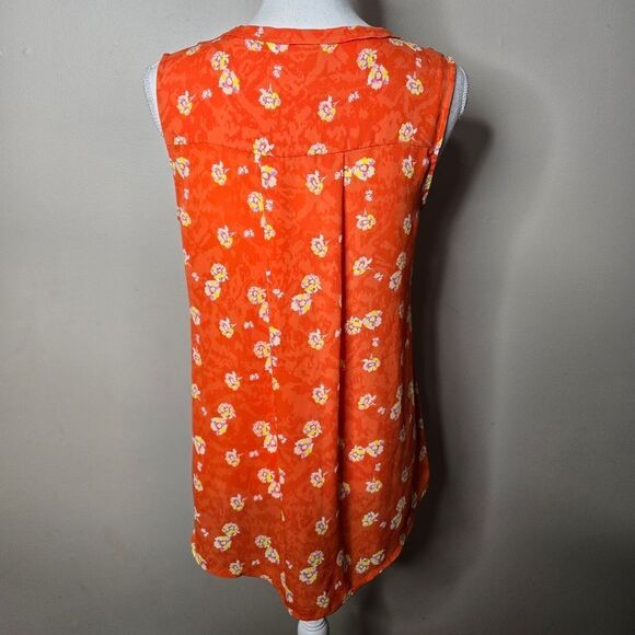 Cabi Sleeveless Tank Orange Floral Small - Picture 4 of 6
